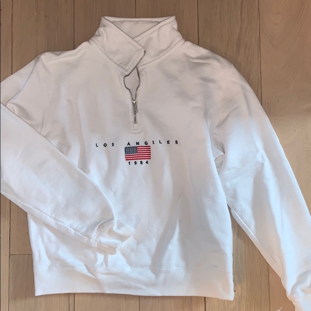 Embroidered Brandy Melville 1/4 zip